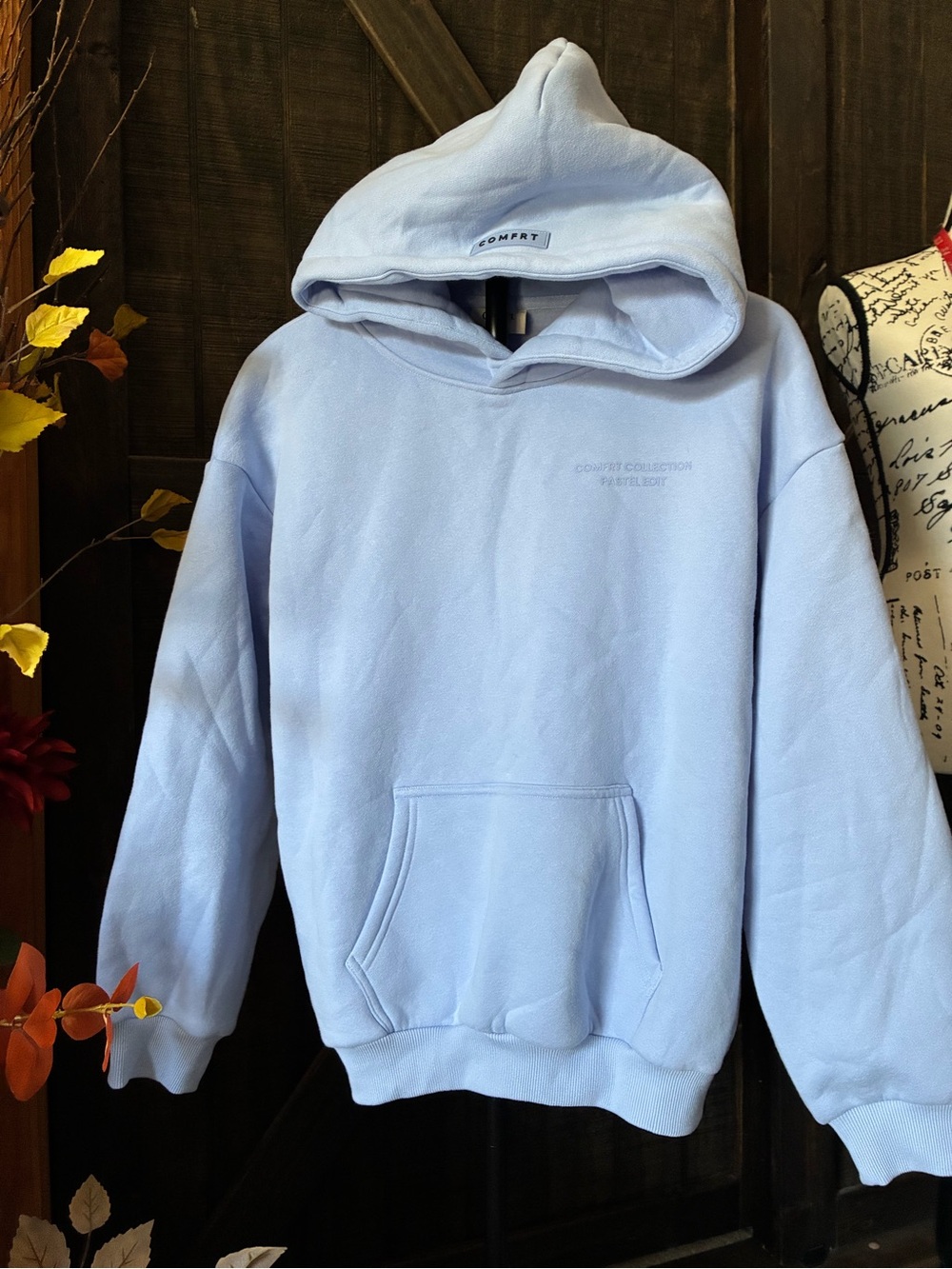 Light Blue kids  Hoodie Sweatshirt Pastel EDIT